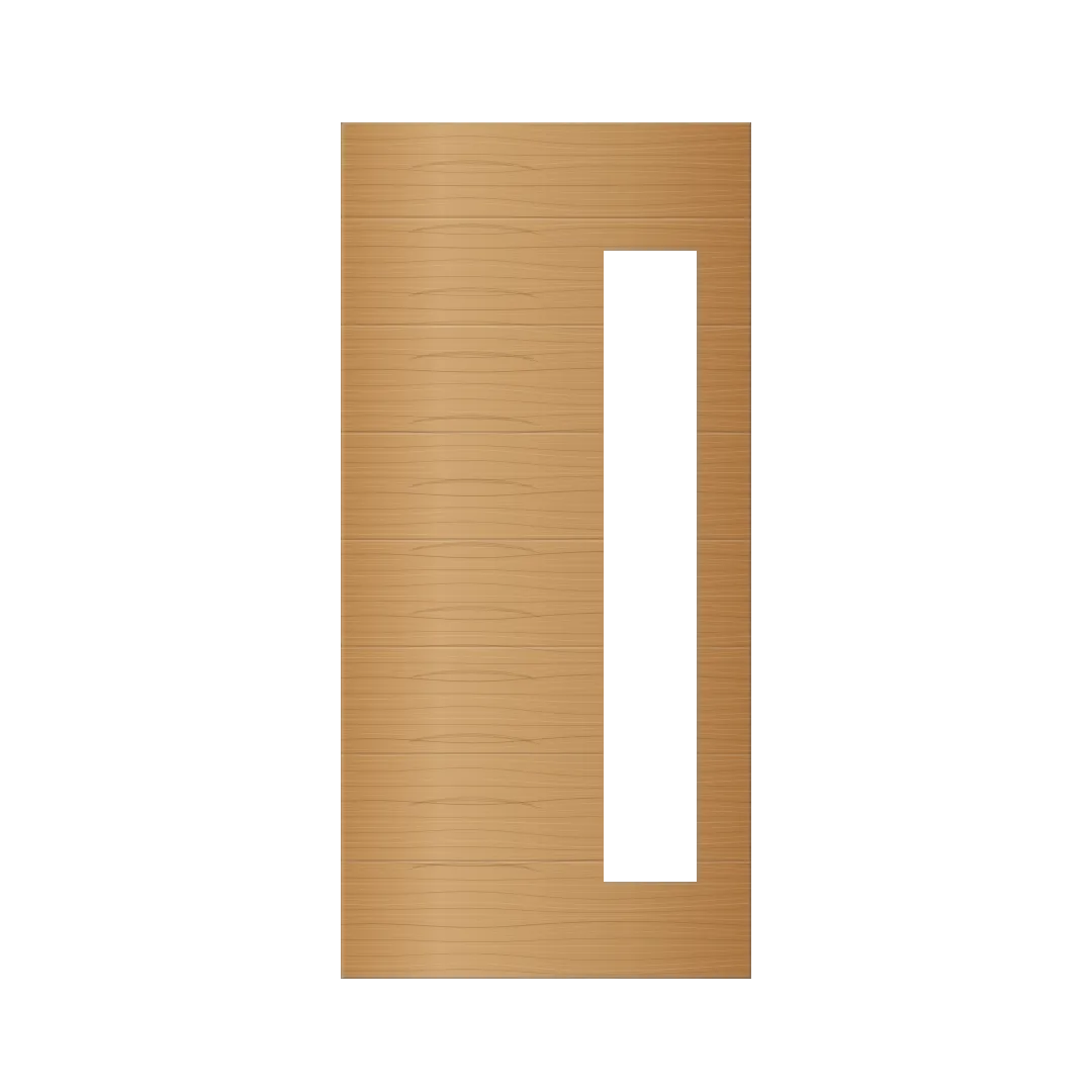 Oak door panel in the same position
